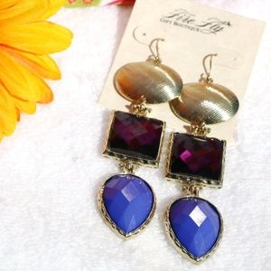 NEW! Long Boho Earrings Goldtone Statement Dangles